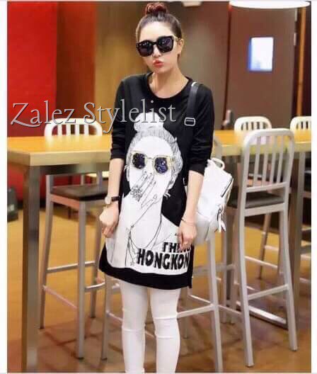 เสื้อสกรีนลายคนใส่แว่น