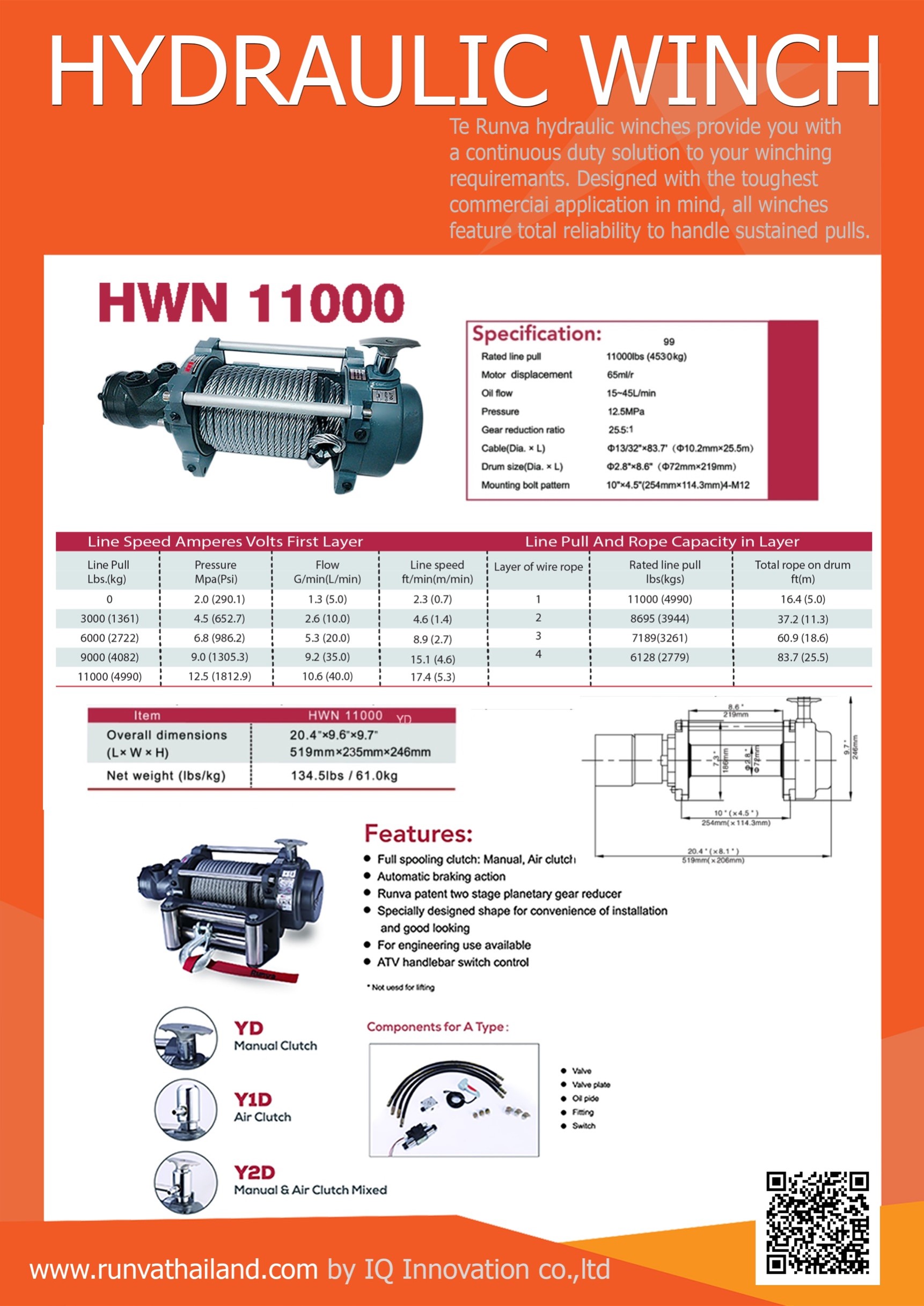 Winch Runva (HWN11000)