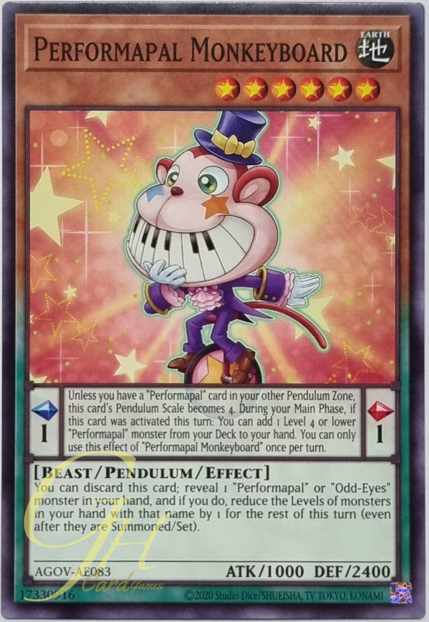 Yugioh [AGOV-AE083] Performapal Monkeyboard (Common)