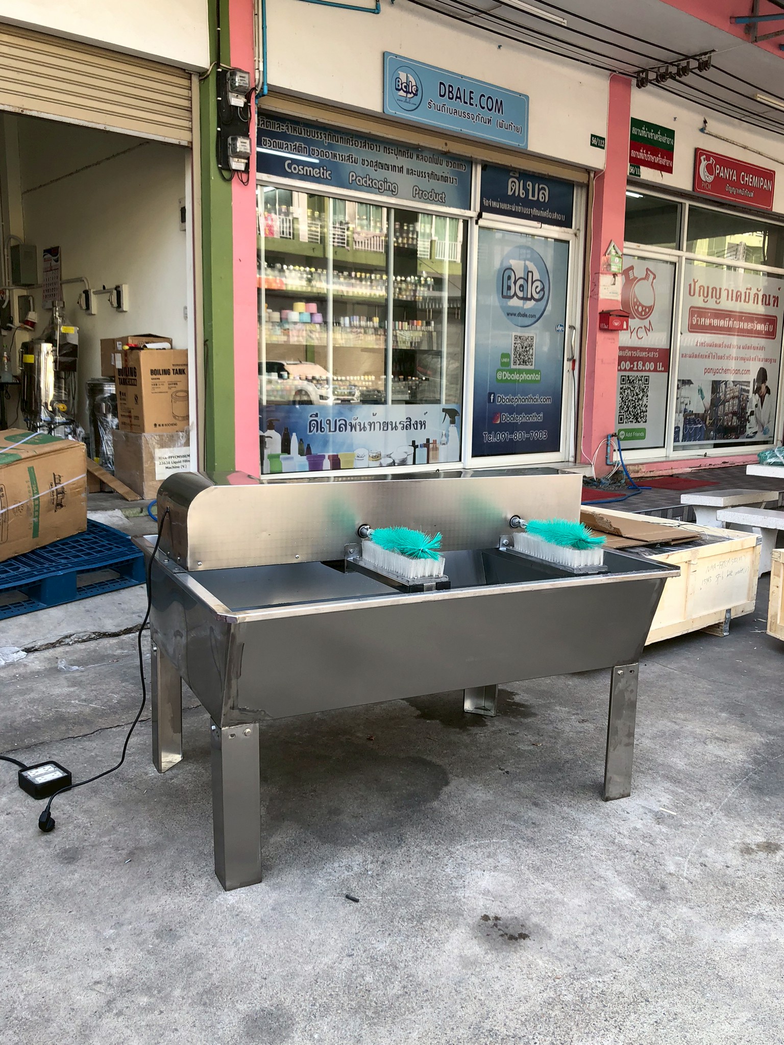 🌈15945 เครื่องทำความสะอาดขวดพลาสติก ขวดแก้ว กึ่งอัตโนมัติ รุ่น SP-6