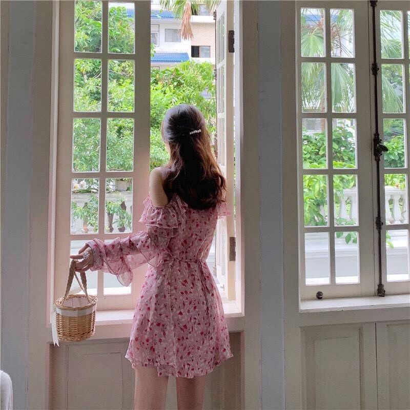 มินิเดรสโทนชมพู