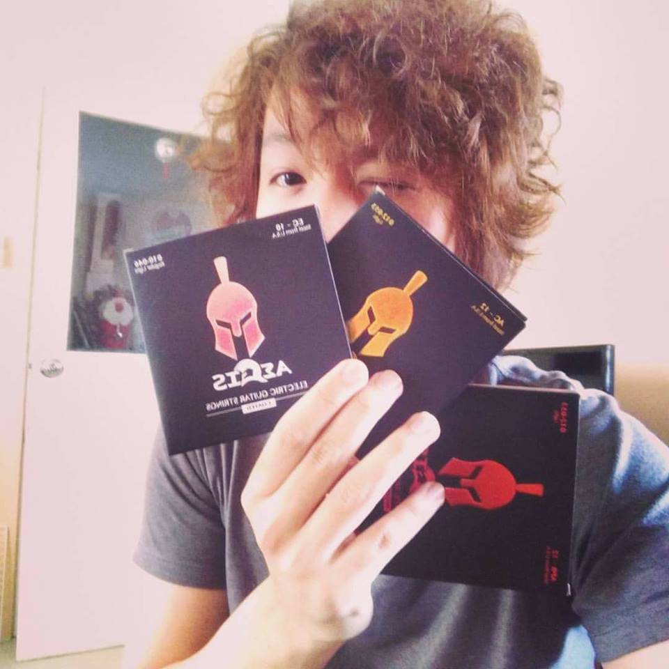 สายกีตาร์โปร่ง Aegis Bronze เเบบเคลือบ ขึ้นสนิมยาก สายกีตาร์อคูสติก เเถมปิ๊ก 3 อัน