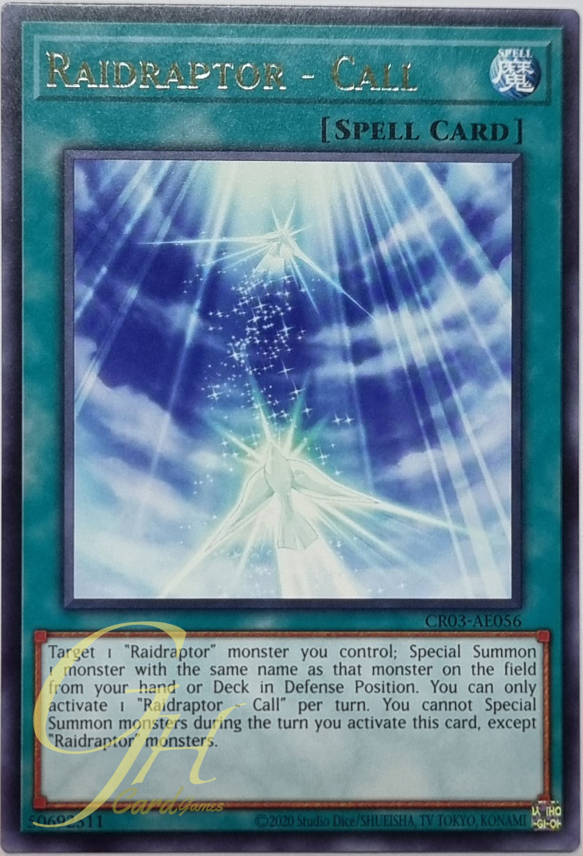 Yugioh [CR03-AE056] Raidraptor - Call (Rare)