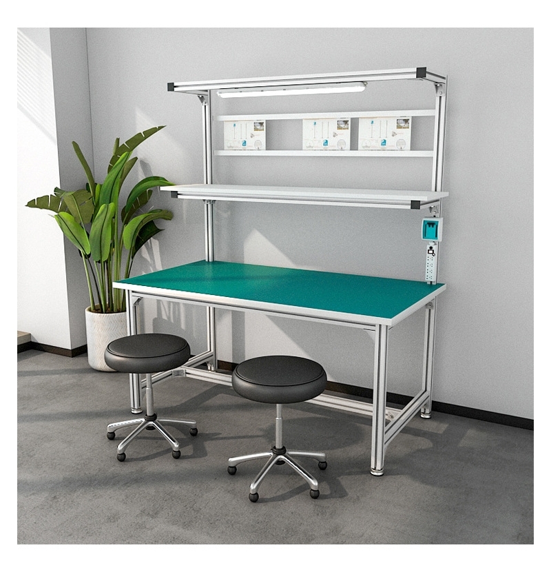 โต๊ะทำงานกันไฟฟ้าสถิต สำหรับโรงงานอิเล็กทรอนิกส์ โต๊ะปฏิบัติงาน รุ่น LYF