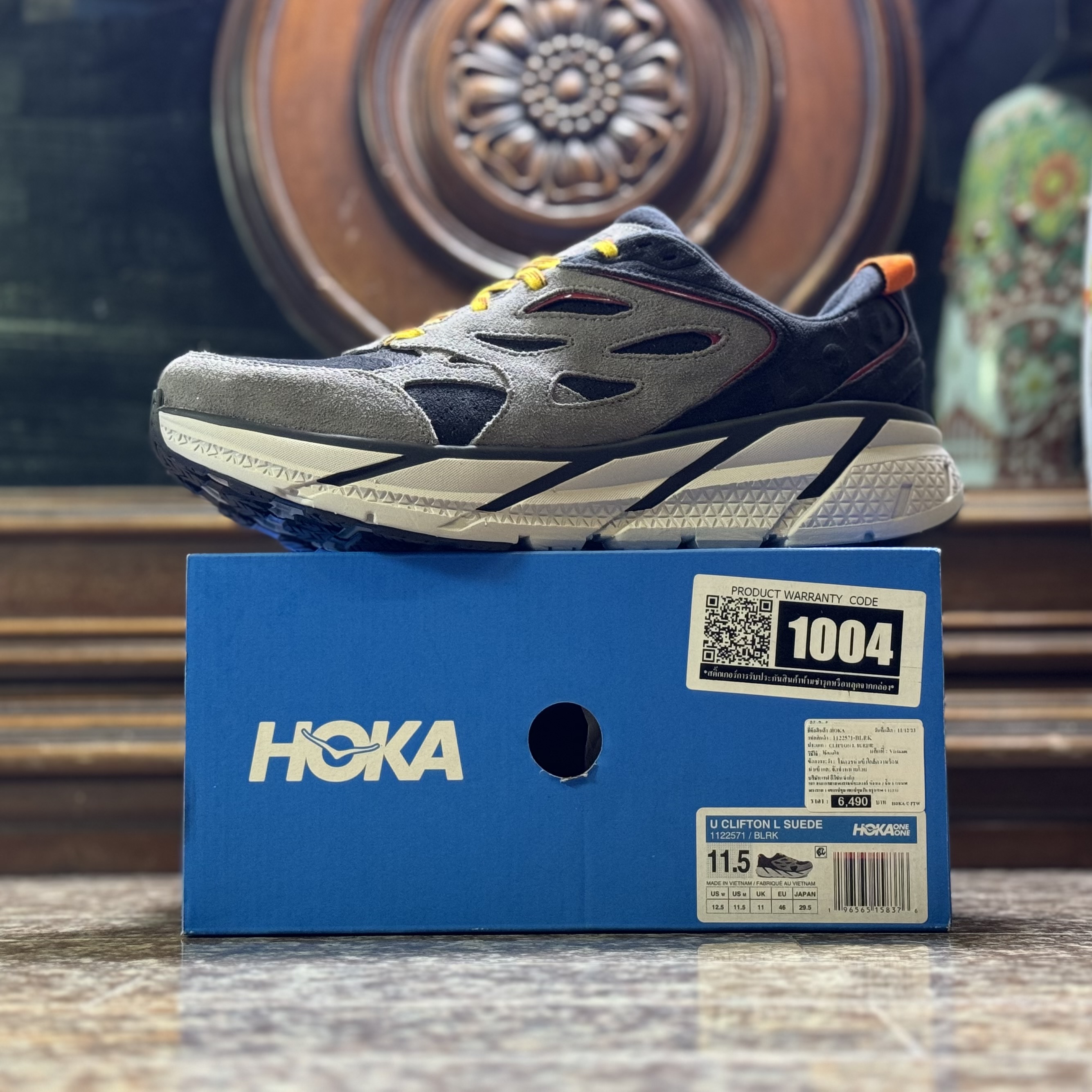 รองเท้า HOKA Clifton L Suede ‘Lunar Rock’ EXCLUSIVE (M5.5-11US)