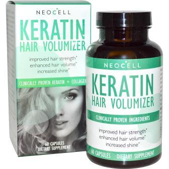 Neocell, Keratin Hair Volumizer, 60 Capsules