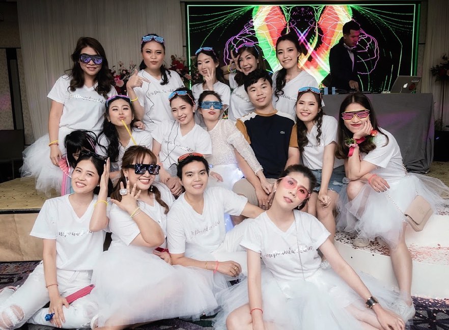 กระโปรงเจ้าสาวสั้นสุ่มTUTU กระโปรงBride to be / Hen night สีขาว