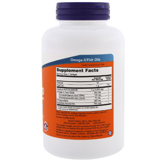 Now Foods, Neptune Krill 1000, 1000 mg, 120 Softgels
