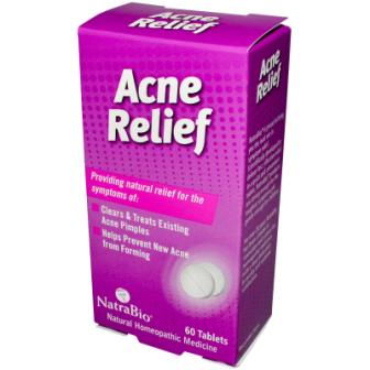 NatraBio, Acne Relief, 60 Tablets