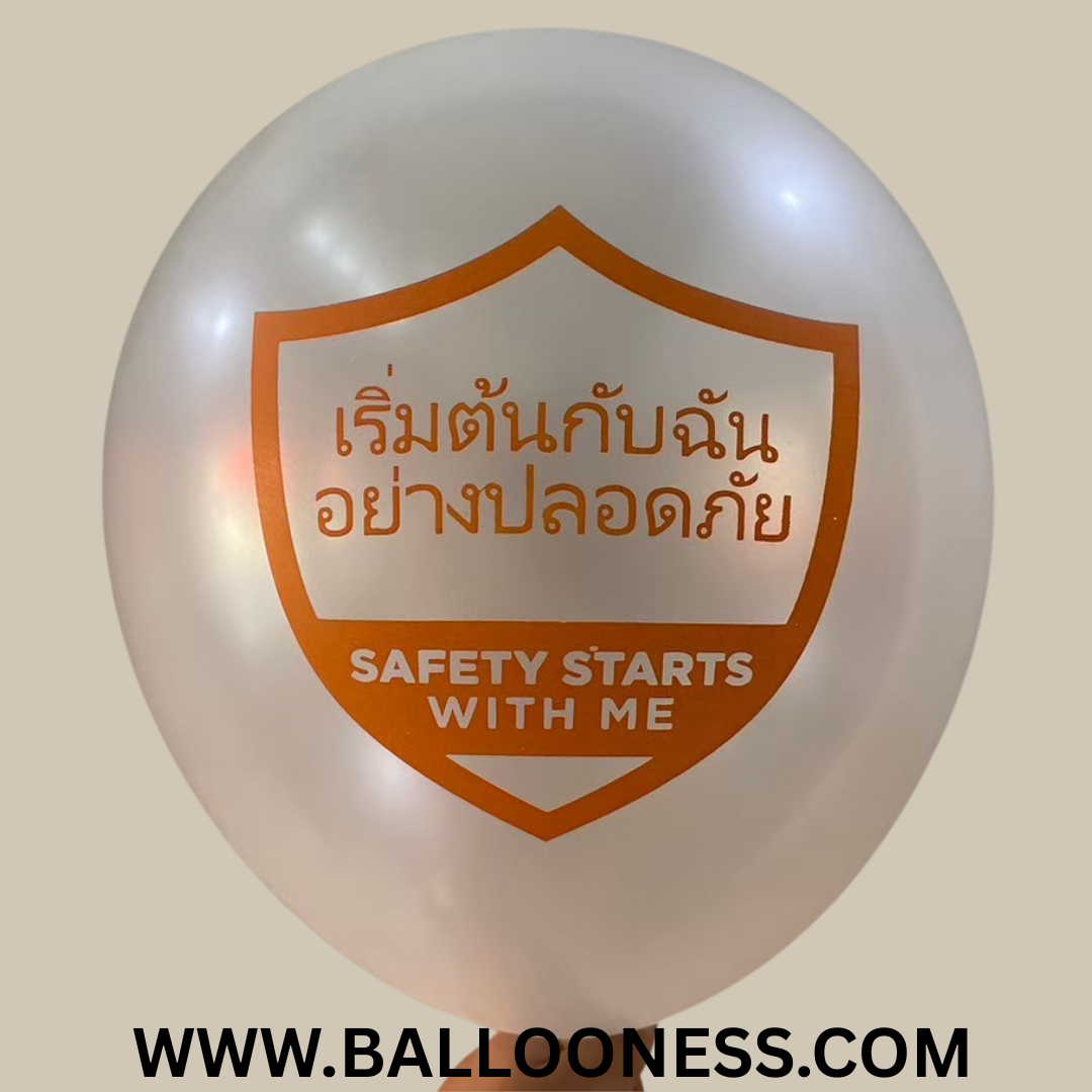 รับสกรีนลูกโป่ง ชัด95percent 1 ด้าน