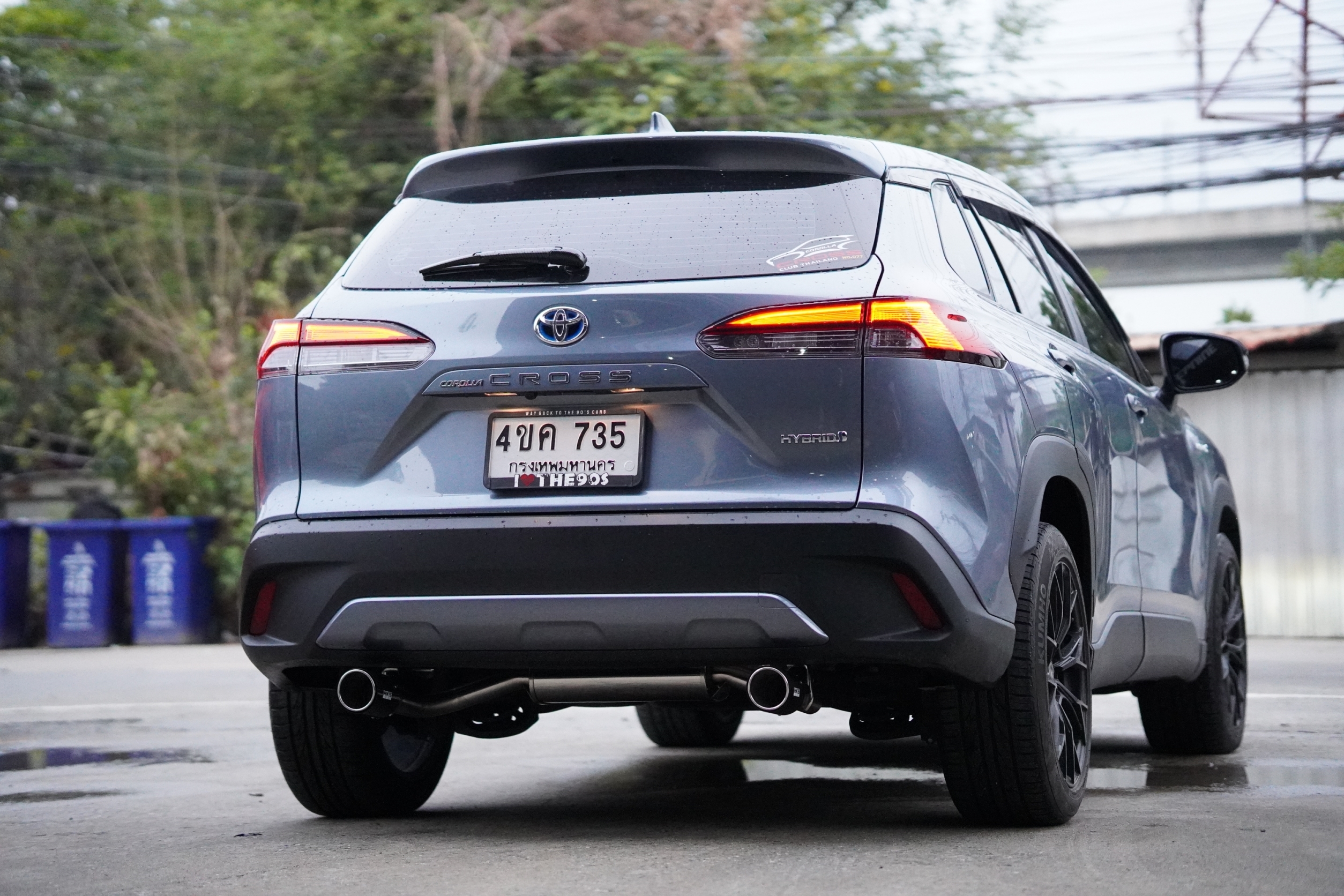 ท่อ HKS ท่อคู่ออกซ้ายขวา ใส่ TOYOTA CORILA CROSS ของแท้ที่ STEP9