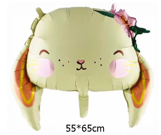 ลูกโป่งกระต่ายหน้ายิ้ม /Rabbit Head Foil Balloon