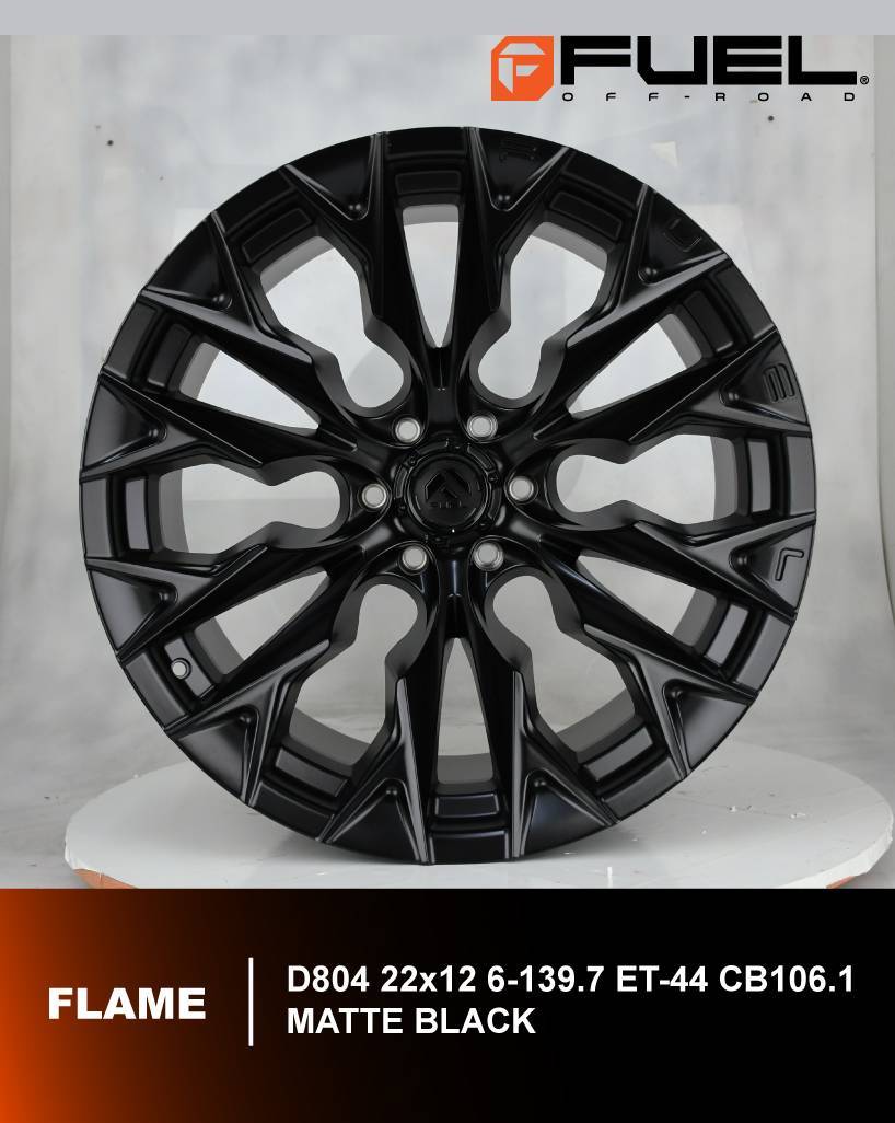 ล้อแท้ FUEL รุ่น Flame D804 ขอบ22 ออฟลึกๆ ราคาถูกสุดที่ STEP9