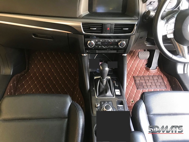 พรมปูพื้นรถยนต์ MAZDA CX-5 ปี2014-2017 รุ่น6D VIP รวมแผ่นท้าย+ปิดเบาะ7ชิ้น หนาพิเศษ