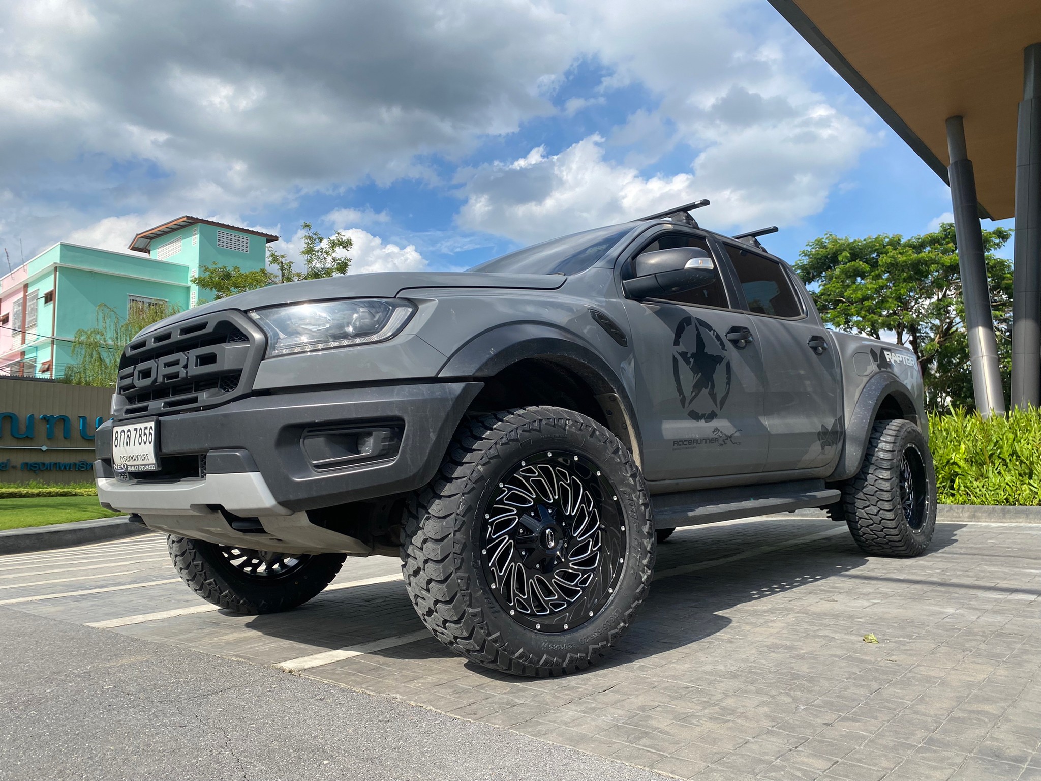 ชุดเเต่ง FORD RAPTOR! OASIES E120 20X10 -19 BMI AMP ATA 305/55R20 Y22 ยกก้อนรองหน้า + แต่งซุ้ม