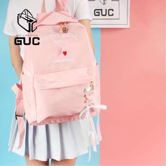 GUCกระเป๋าเป้shaonuxinผูกด้วยริบบิ้นพาสเทล(GUC-B435)