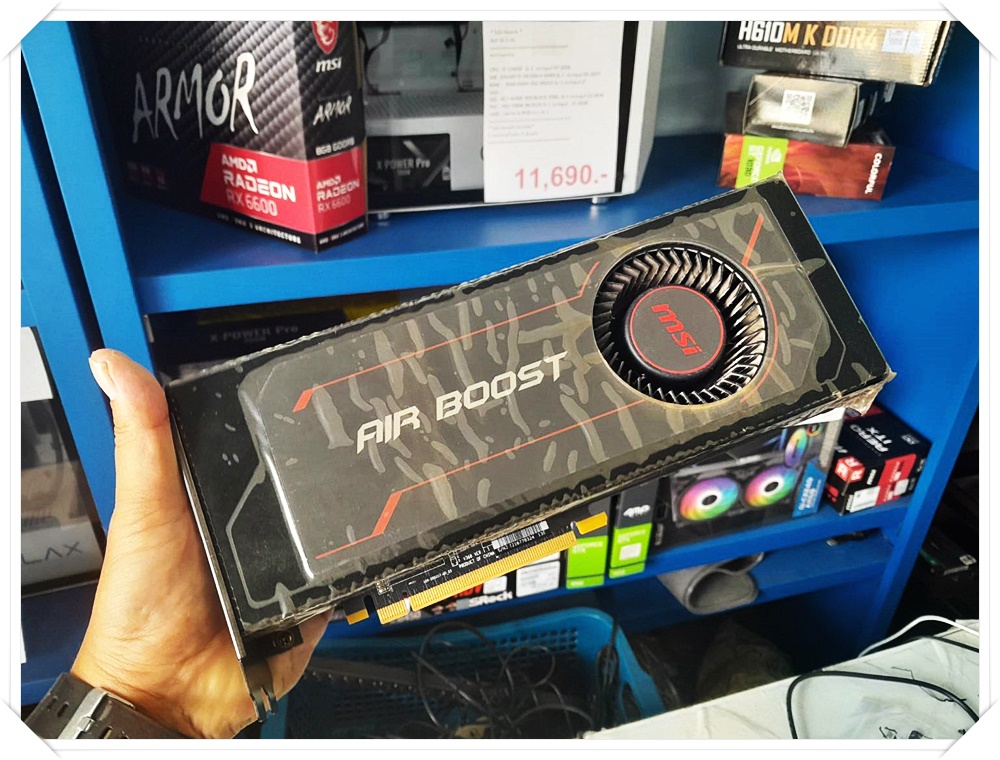 (* มือสอง) การ์ดจอเล่นเกมส์ ทำงานกราฟฟิค VGA MSI RADEON RX VEGA56 AIR BOOST 8GD OC
