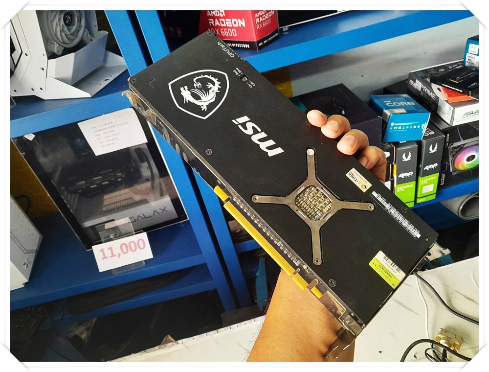 (* มือสอง) การ์ดจอเล่นเกมส์ ทำงานกราฟฟิค VGA MSI RADEON RX VEGA56 AIR BOOST 8GD OC