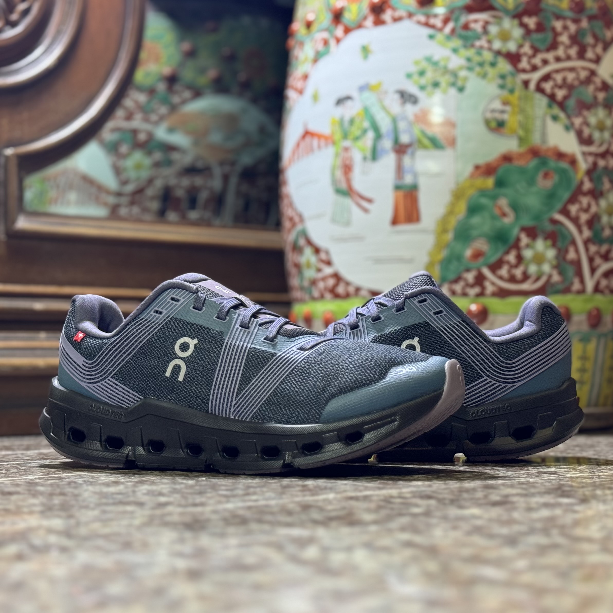 รองเท้าวิ่ง On CloudGo ‘Storm/Magnet’ #มือ2 (W8US) Women