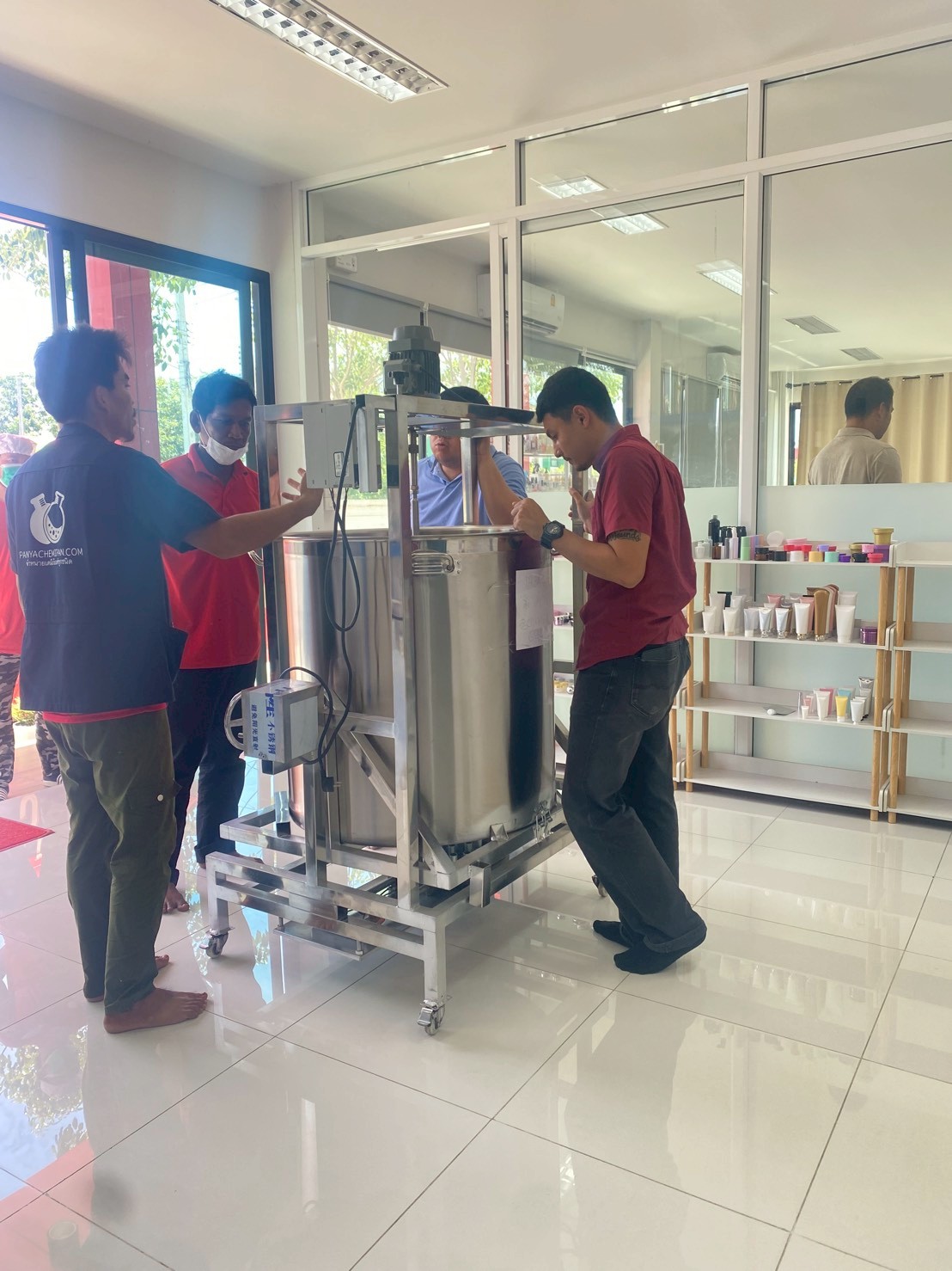 หม้อกวนทำอาหารอัตโนมัติ ใช้งานสะดวก หม้อต้มกวนซอส พริก น้ำมัน น้ำซุป XTM-01