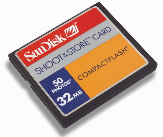 SANDISK - CF Card 32MB 20X Compact Flash Card