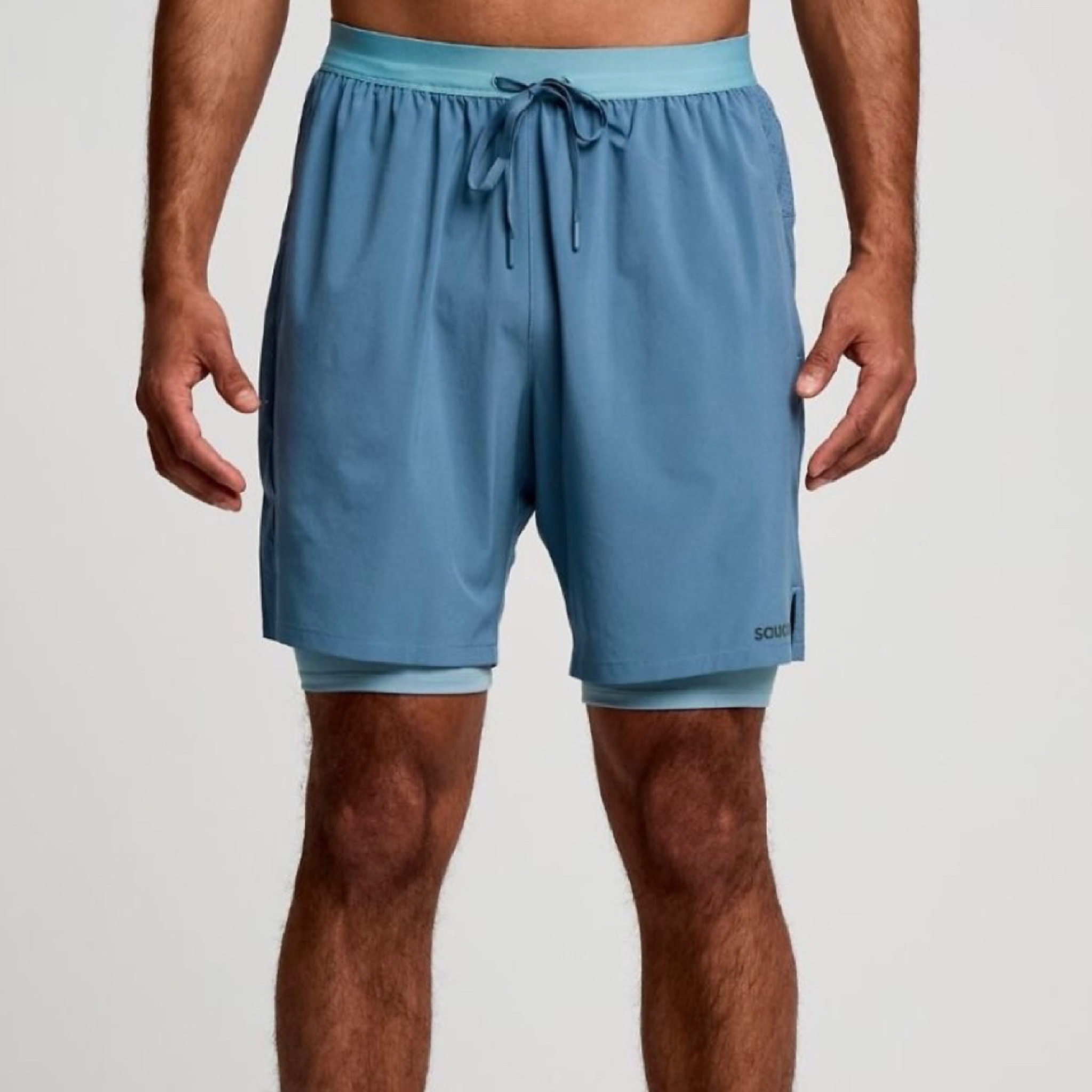 กางเกงวิ่ง Saucony Outpace 2-in-1 7” Running Shorts ‘BLUE’ (S,XL)