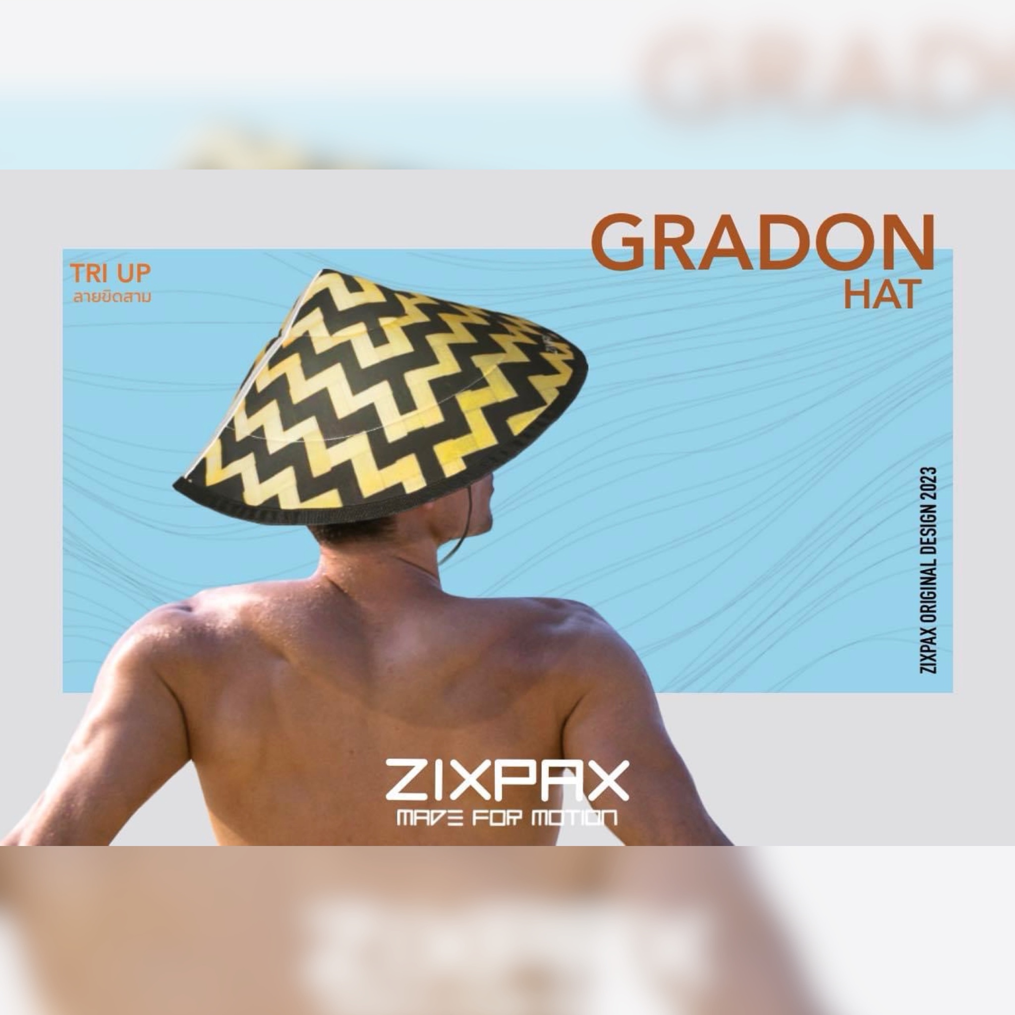 หมวกปีกรอบ Zixpax X Gradon Running Hat (6ลาย)