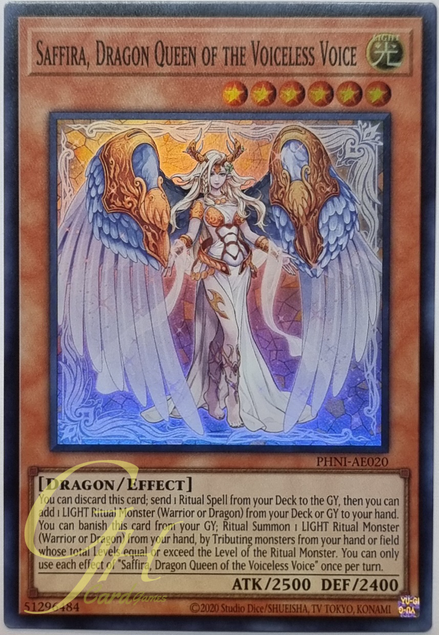 Yugioh [PHNI-AE020] Saffira, the Wise Silenforcer Queen (Super Rare)