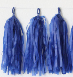 พู่กระดาษ สีน้ำเงิน (1แพค มี 5 ชิ้น)