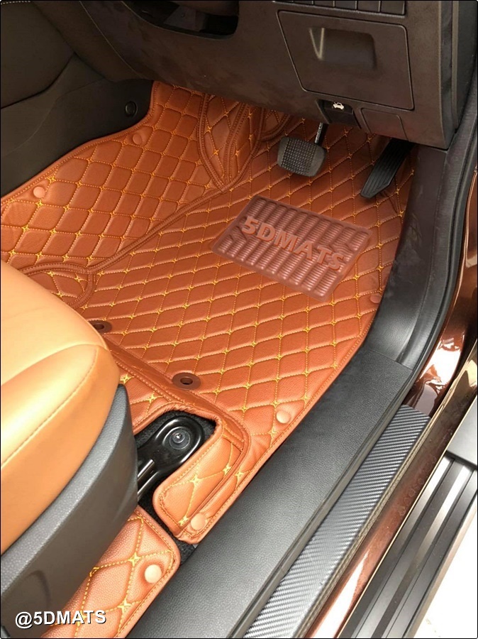 พรมปูพื้นรถยนต์6D ISUZU MU-X 2021 พรมหนัง6D เกรดA 12มิล เต็มคัน 9ชิ้น