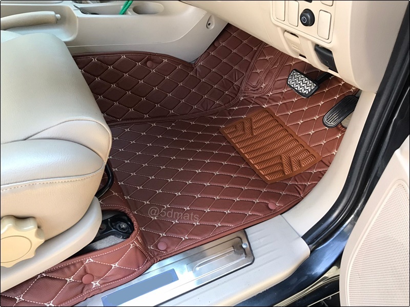 พรมปูพื้นรถยนต์ 6D TOYOTA VIGO CAB พรมหนัง6D เกรดA 12มิล เต็มคัน 3ชิ้น