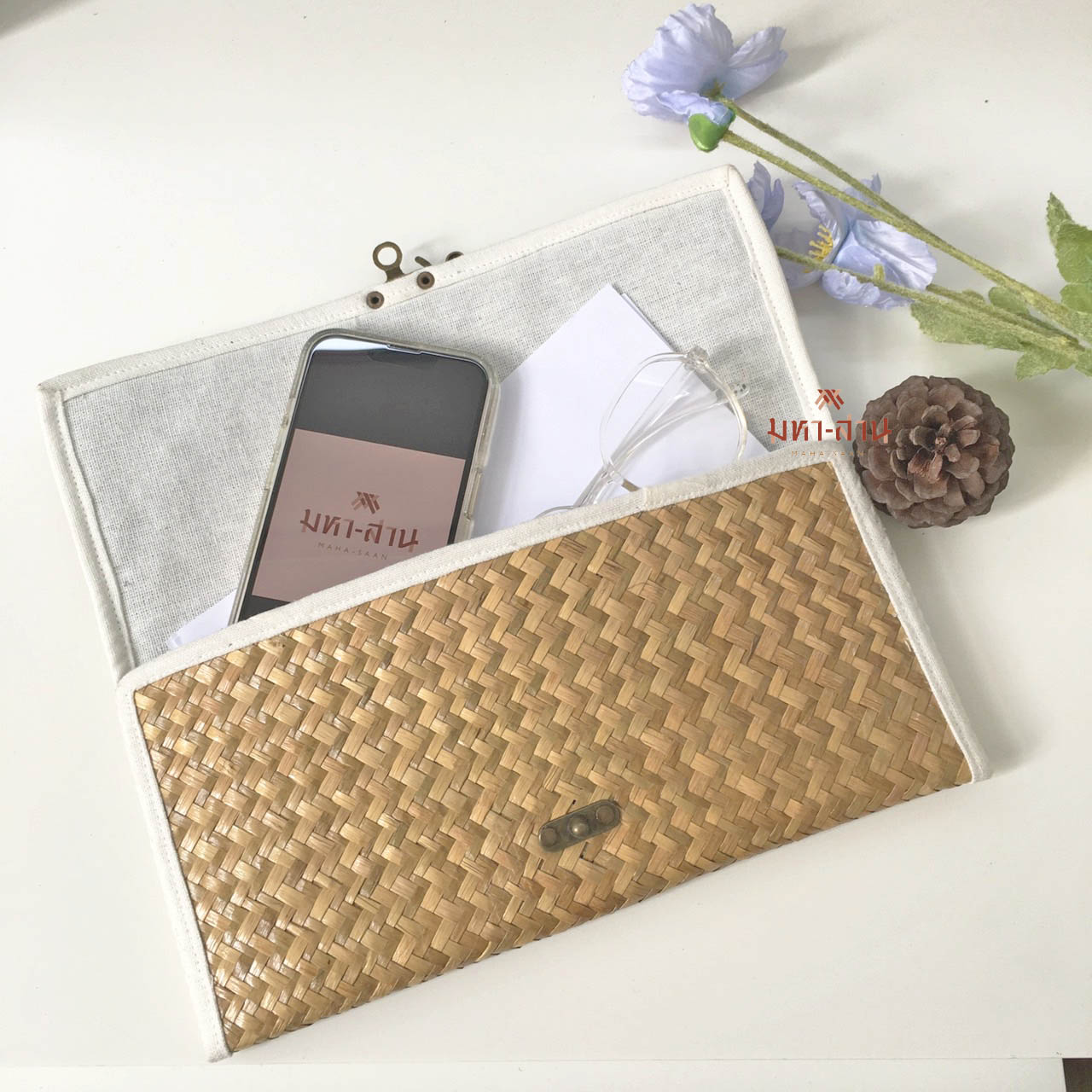 กระเป๋าคลัทช์ กระเป๋าถือ กระเป๋าถือ กระเป๋าเกาหลี กระเป๋าคลัทช์สาน 🤍