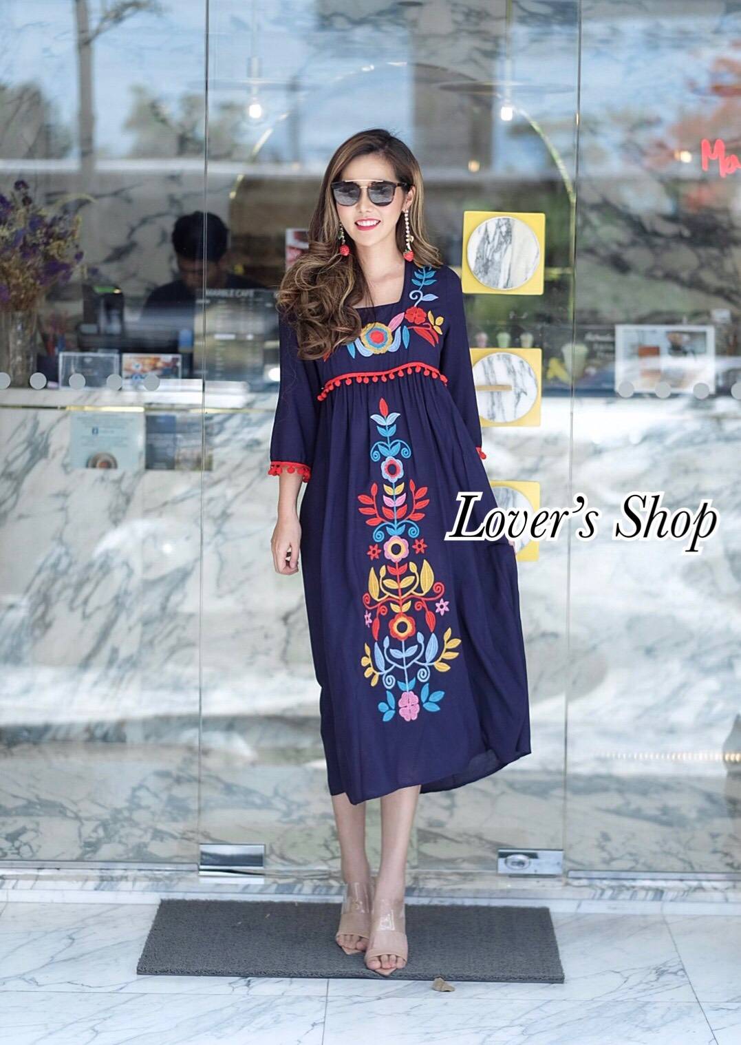 เดรสโบฮีเมียน แต่งตุ้งติ้ง