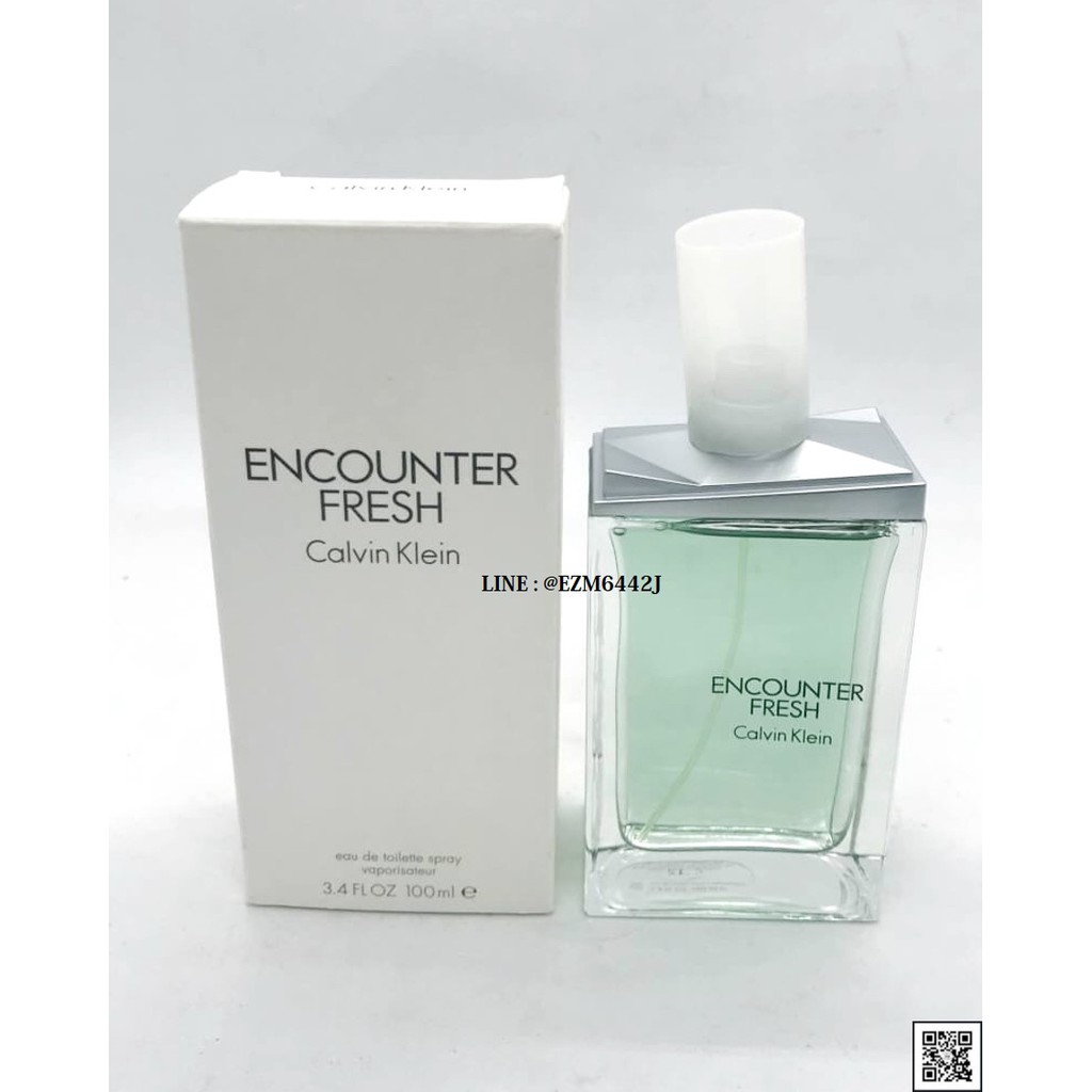น้ำหอมแท้ CALVIN KLEIN CK ENCOUNTER FRESH FOR MEN EAU DE TOILETTE SPRAY 100 ML TESTER BOX ของใหม่ ไม่มีฝา กล่องเทสเตอร์