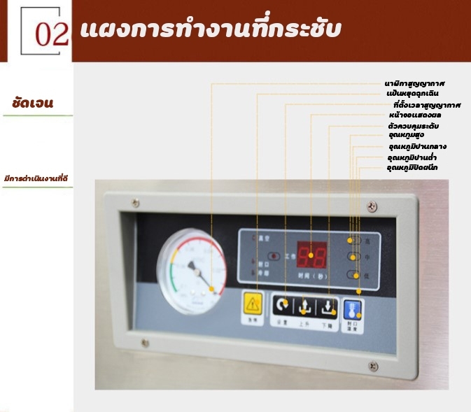 🌈(12509)DZ-260 เครื่องซีลสุญญากาศ แบบตั้งโต๊ะ แวคคั่ม 370w