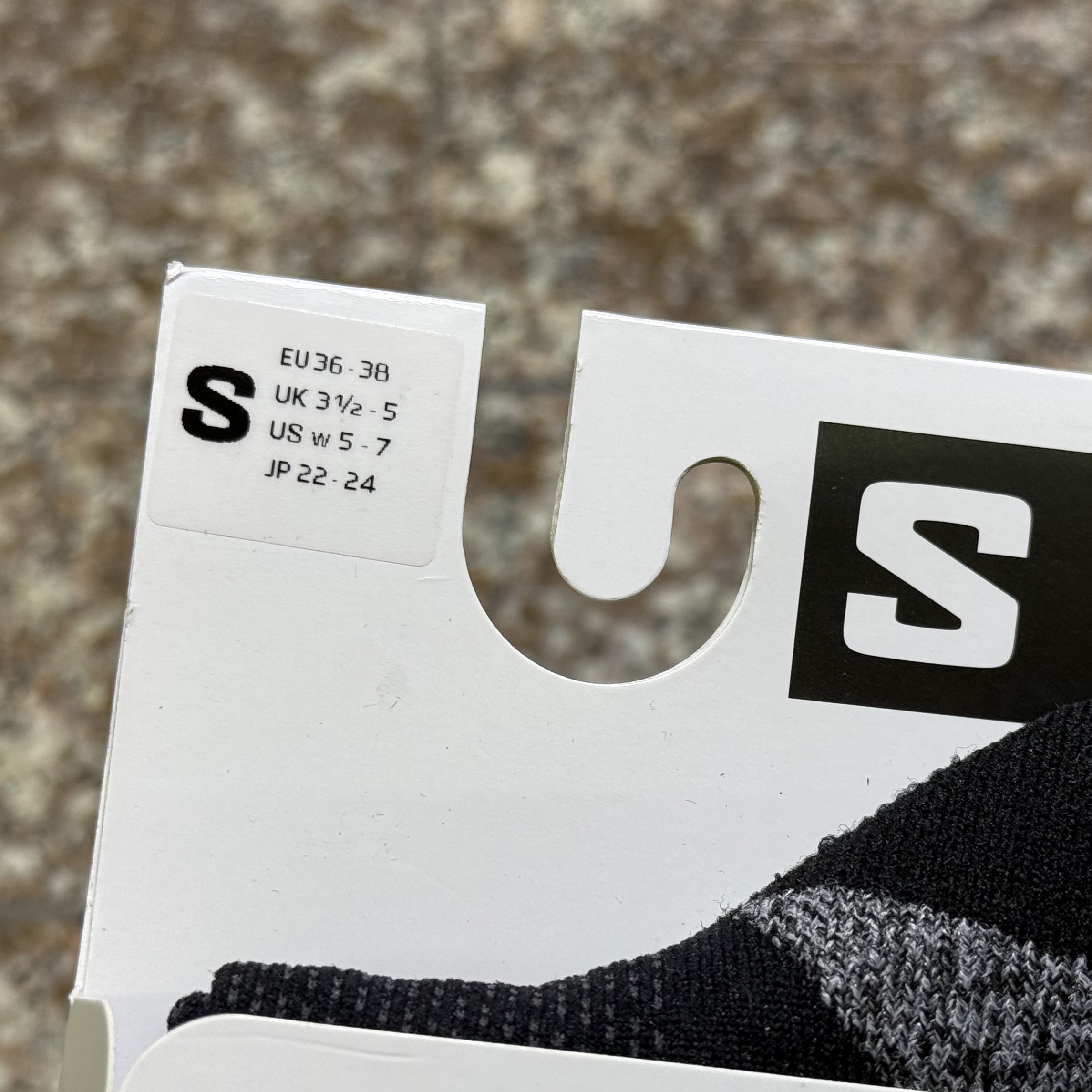 ถุงเท้าวิ่ง Salomon Aero Ankle Running Socks ‘BLACK’ (S)