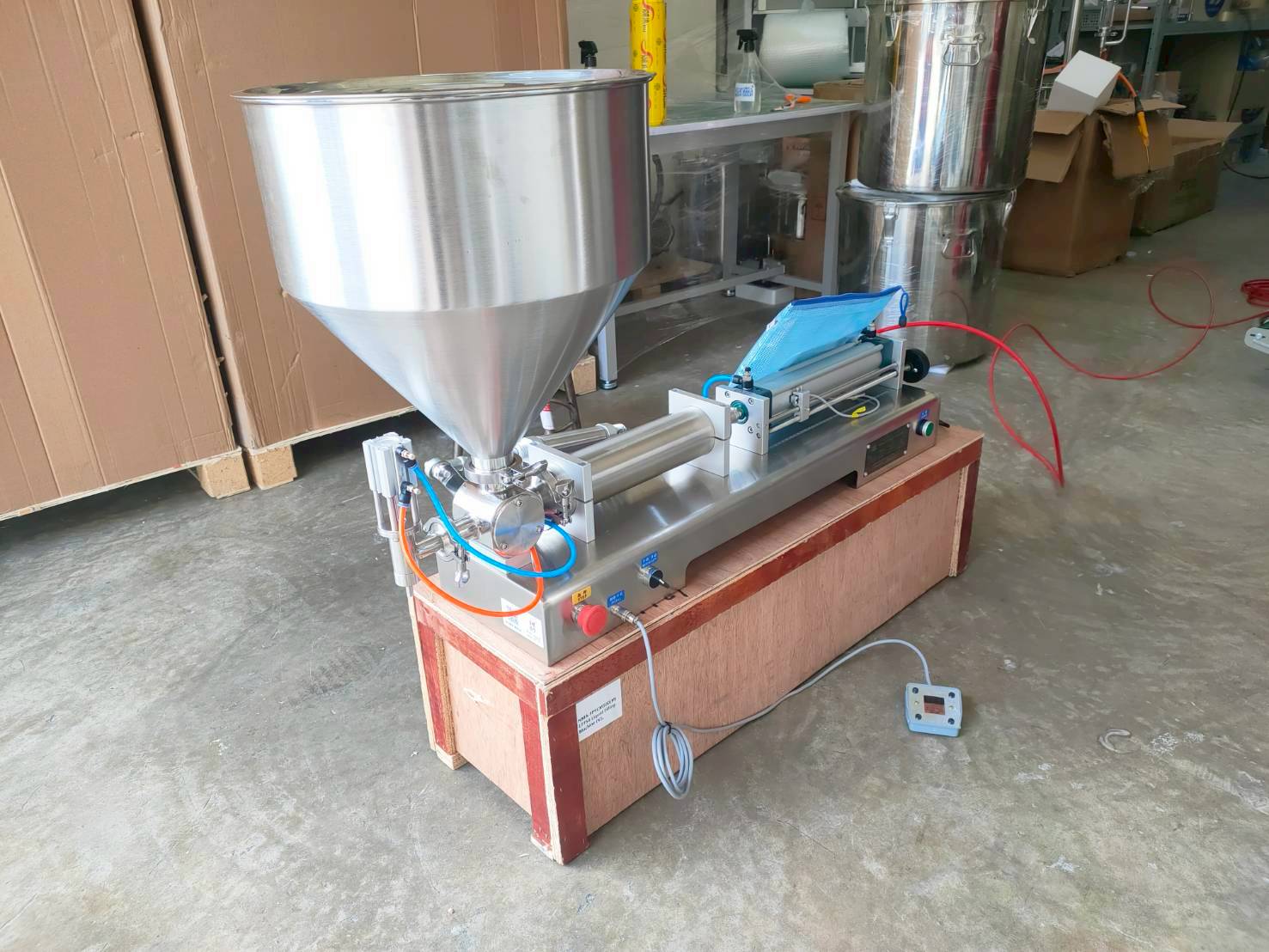 เครื่องบรรจุของเหลวแบบแนวนอน ครีม ซอสอาหาร ซอสมะเขือ G1WTD