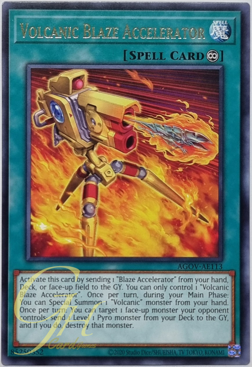 Yugioh [AGOV-AE113] Volcanic Blaze Accelerator (Rare)