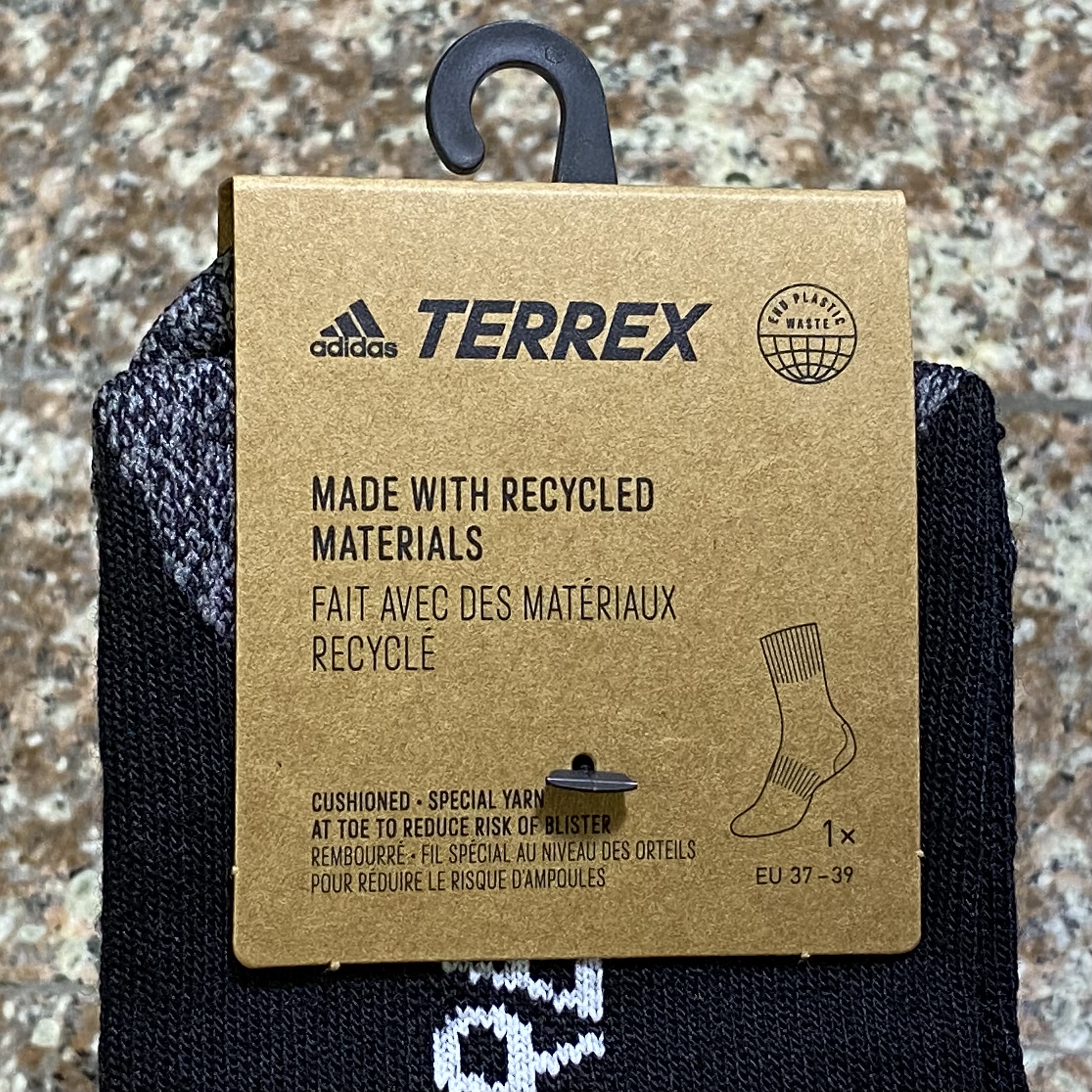 ถุงเท้าวิ่ง Adidas Terrex Trail Running Crew Socks (S)