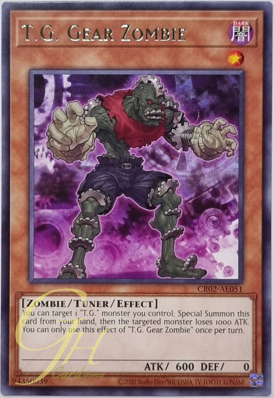 Yugioh [CR02-AE051] T.G. Gear Zombie (Rare)