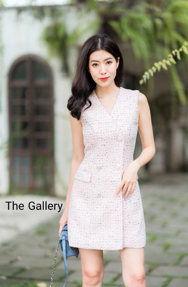 ชุดเดรสสูททรงสวยเนื้อผ้าทวิส