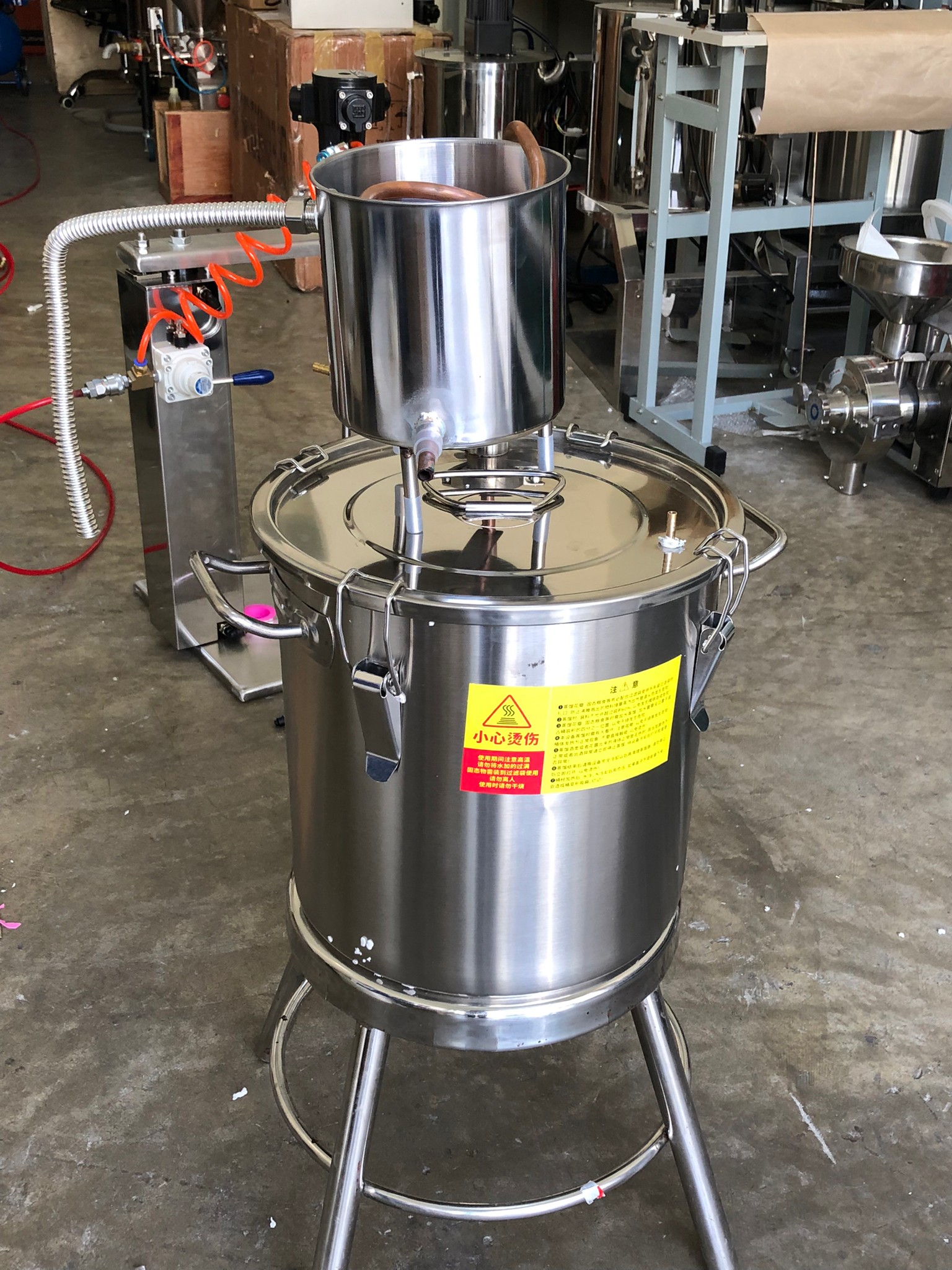 หม้อกลั่น YANTAI-10 ทั้งกลั่นทั้งหมัก ในถังเดียว 12L/20L/33L/50L