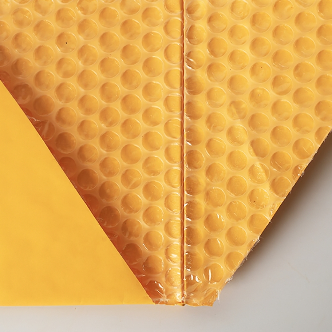 ซองกันกระแทก มีบับเบิ้ลและกาวในตัว กระดาษคราฟท์สีเหลือง bubble#02