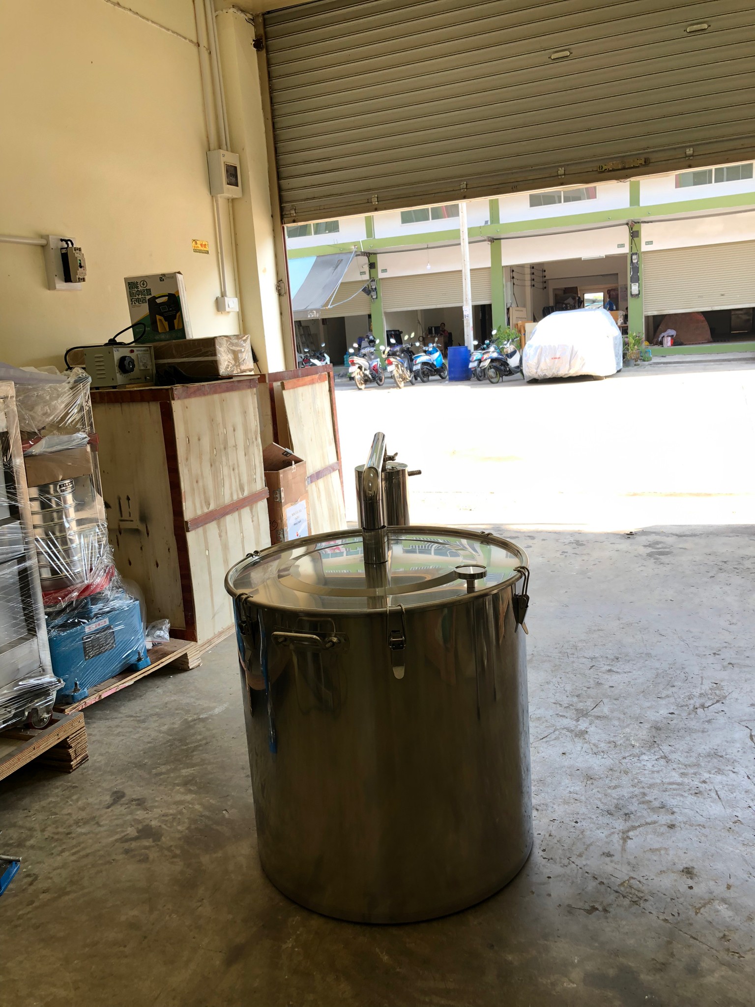 YANTAI-02 หม้อต้ม หม้อกลั่นน้ำ กลั่นไวน์ กลั่นน้ำมันหอมระเหย (ใช้กับเตาแม่เหล็กไฟฟ้าได้)