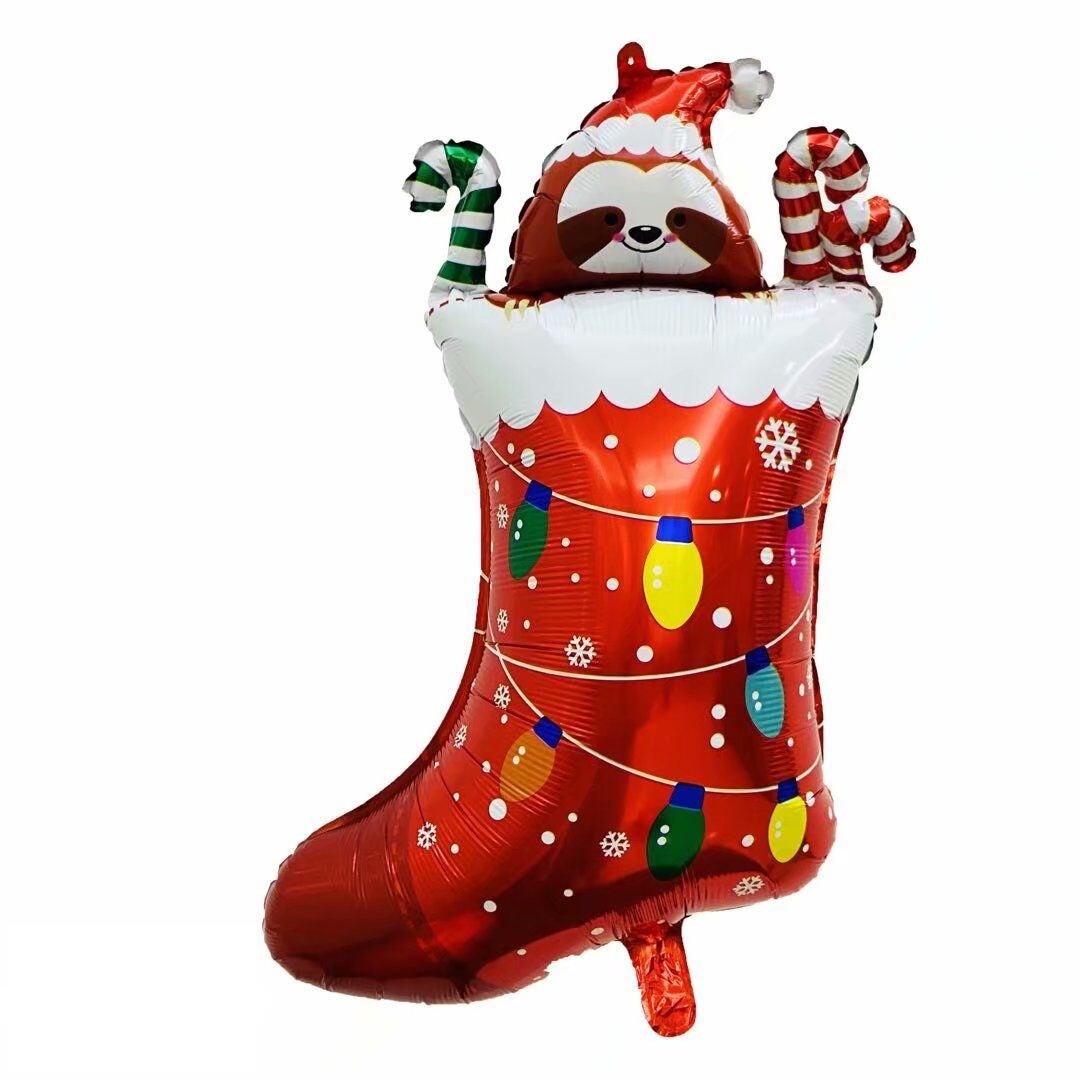 CHRISTMAS SOCK BALLOON / ลูกโป่งถุงเท้าคริสมาส (54*98cm)