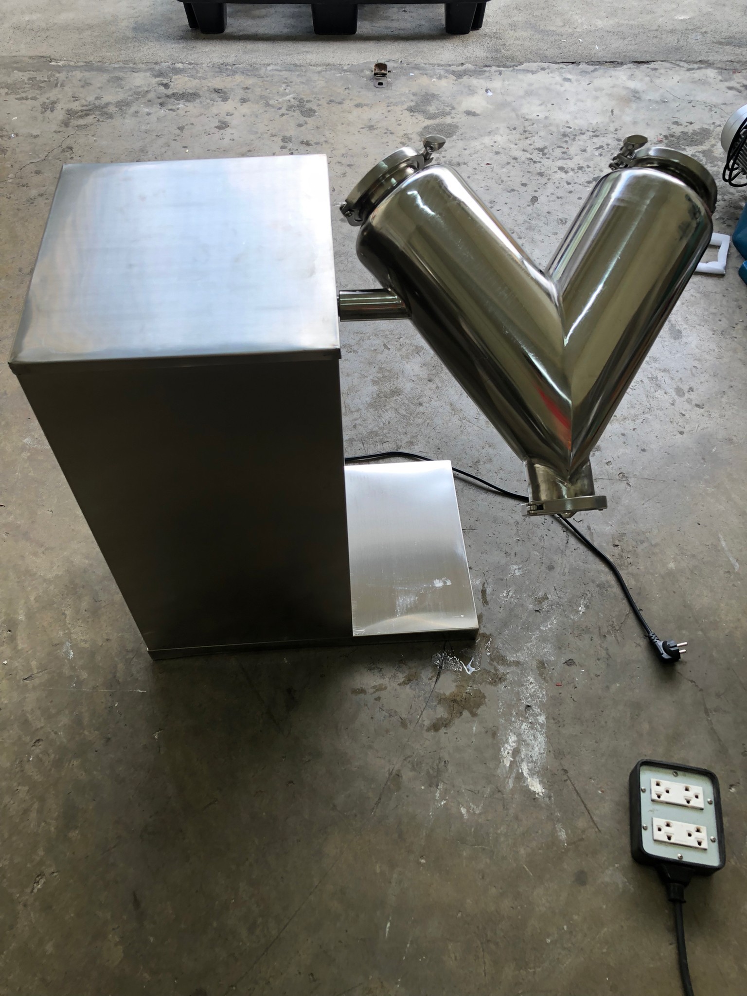 🌈เครื่องผสมแบบผง ทรง V เครื่องผสมยา เครื่องผสมผง