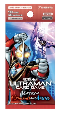 Ultraman Card Game (ULTM-BP02-02PCK-ENG) Booster Pack: Vortex of Crimson and Azure English Ver. แบบ 1 ซอง