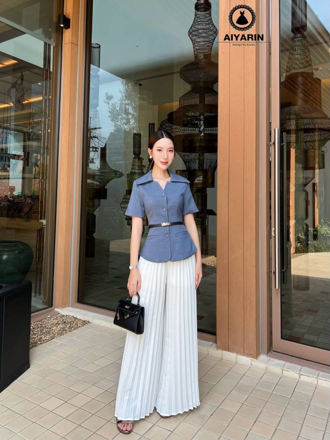 set เสื้อพร้อมกางเกงขายาว