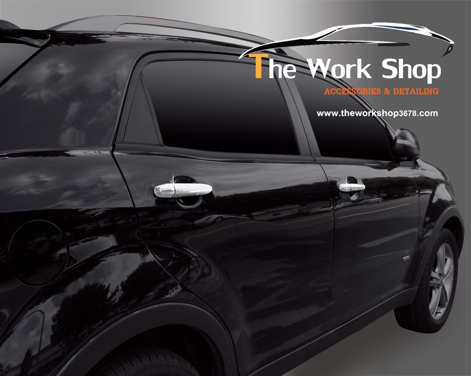 Door Catch Molding for Korando ชุดโครเมี่ยมแต่งที่จับประตู )