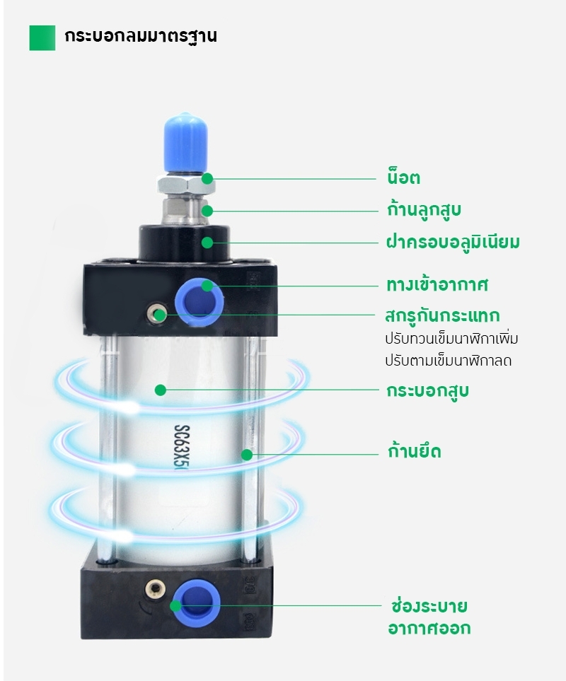 20405 กระบอกปั๊มลมคุณภาพสูง ราคาดี! SC63